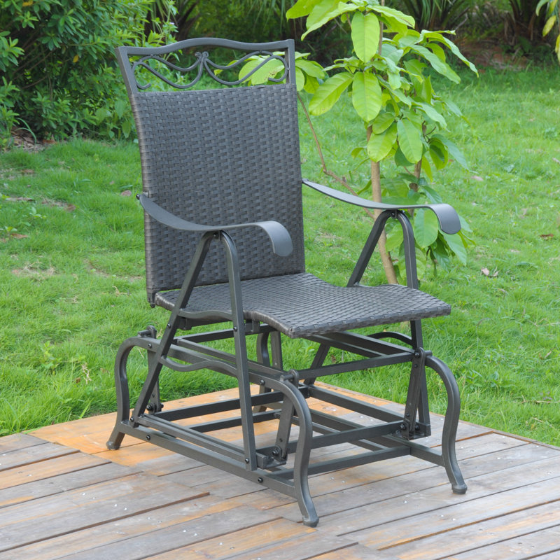 Charlton Home Stapleton Patio Glider Chair & Reviews Wayfair